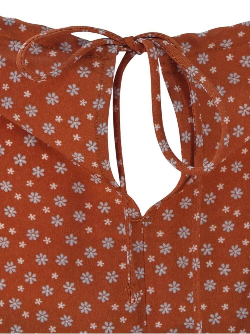 Levi’s Rust Orange Ditsy Floral Tie Back Cami Top 3X NWT - Picture 7 of 11